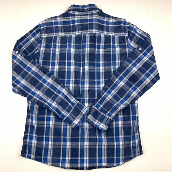 Urban Pipeline Cotton Plaid Long Sleeve Button Down Shirt Men's Size Medium - Picture 2 of 3